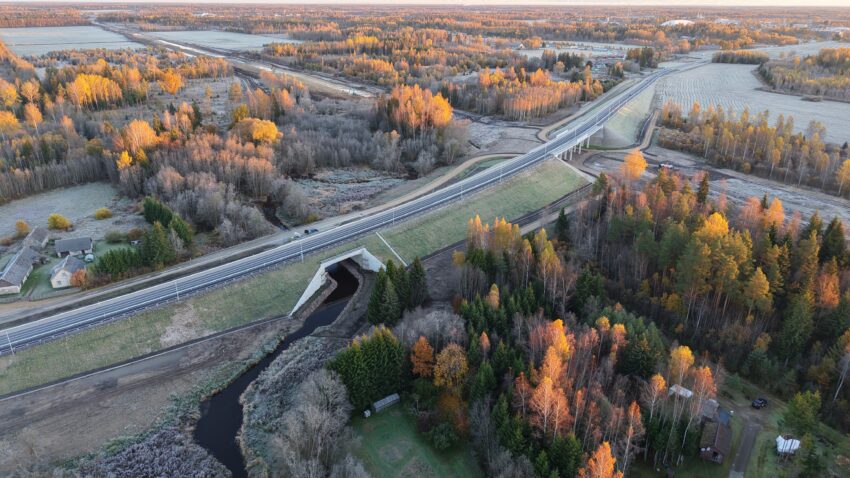 Rail Baltica Parila maanteeviadukti ja silla ehitus